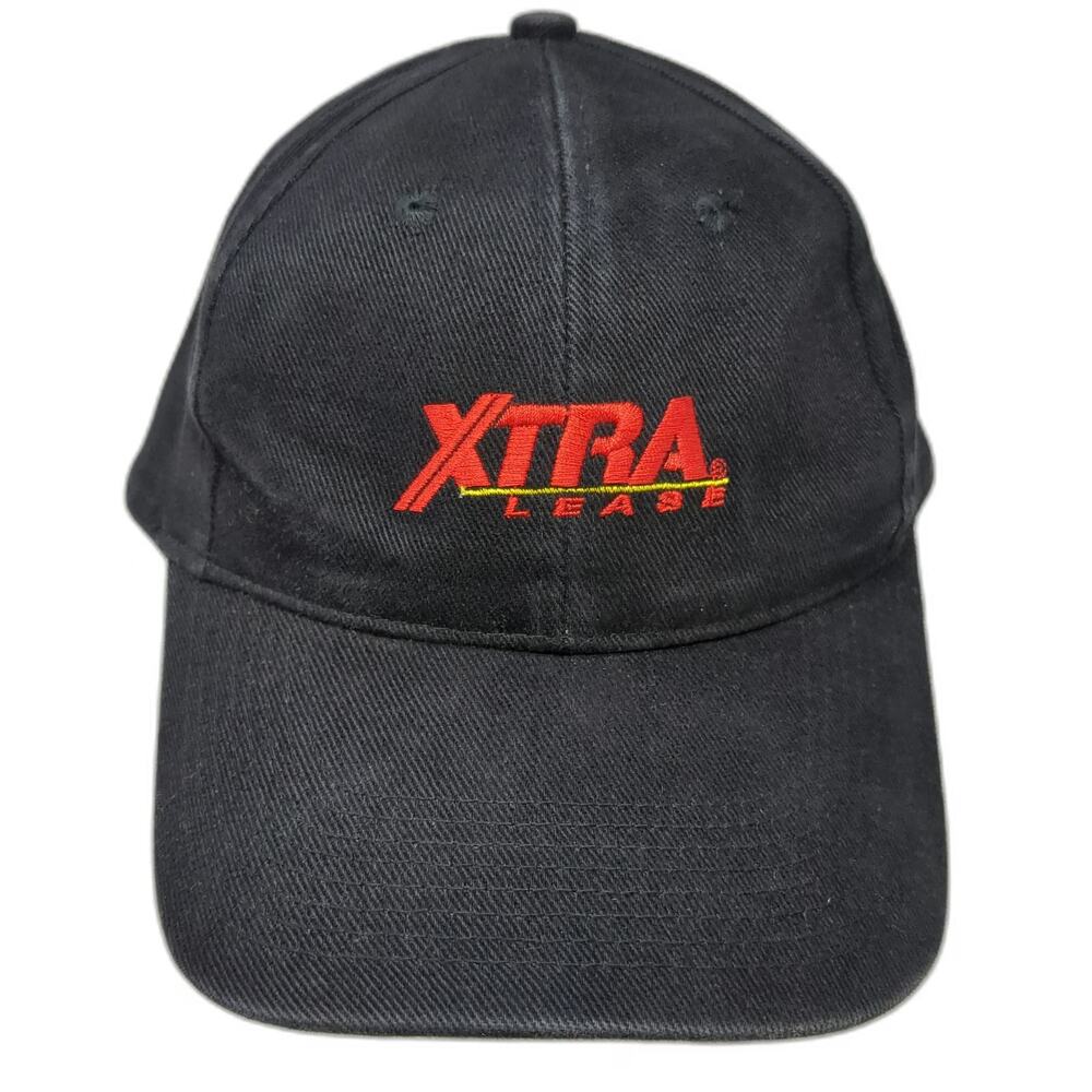 Head To Toe XTRA LEASE Logo Baseball Cap Black One Size Adjustable Slideback Hat